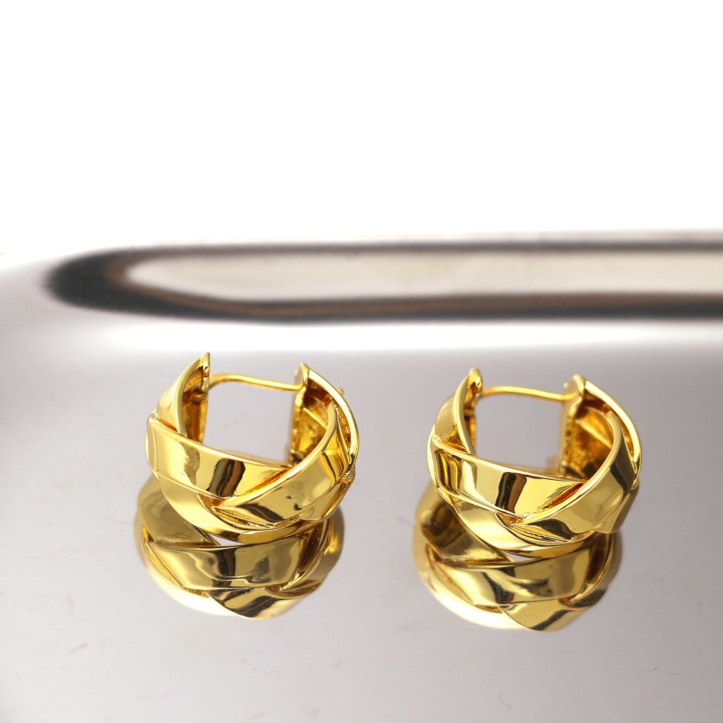 Gold Braided Earrings